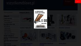 What Wszystkomeblowe.pl website looked like in 2019 (4 years ago)