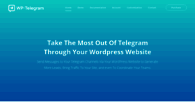 What Wp-telegram.com website looked like in 2019 (4 years ago)