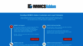 What Whmcsaddon.com website looked like in 2019 (4 years ago)