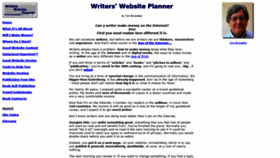 What Writerswebsiteplanner.com website looked like in 2019 (4 years ago)