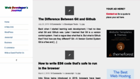 What Webdevelopersjournal.com website looked like in 2019 (5 years ago)