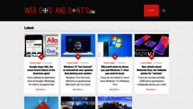 What Webdosanddonts.com website looked like in 2019 (6 years ago)