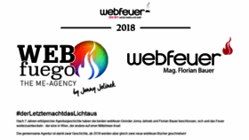 What Webfeuer.at website looked like in 2019 (4 years ago)