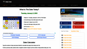What Whatisthedatetoday.com website looked like in 2019 (4 years ago)