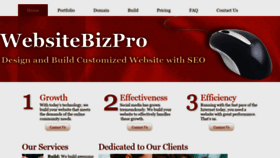 What Websitebizpro.com website looked like in 2019 (4 years ago)