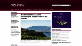 What Winepressnw.com website looked like in 2019 (4 years ago)