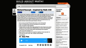 What Wildaboutmath.com website looked like in 2019 (4 years ago)