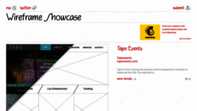 What Wireframeshowcase.com website looked like in 2019 (4 years ago)