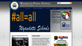 What Wyandotte.org website looked like in 2019 (4 years ago)