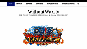 What Withoutwax.tv website looked like in 2019 (4 years ago)