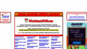 What Worksheetsplus.com website looked like in 2019 (4 years ago)