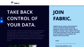 What Wearefabric.io website looked like in 2019 (4 years ago)