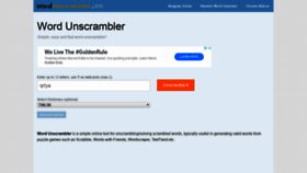 What Wordunscrambler.me website looked like in 2019 (4 years ago)