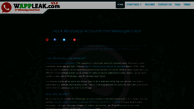 What Wappleak.com website looked like in 2019 (4 years ago)