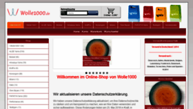 What Wolle1000.de website looked like in 2019 (4 years ago)
