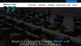 What Westernvalve.com website looked like in 2019 (5 years ago)