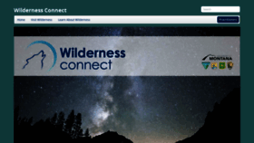 What Wilderness.net website looked like in 2019 (4 years ago)