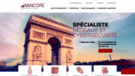 What Wancore.fr website looked like in 2019 (4 years ago)