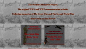 What Wartimememoriesproject.com website looked like in 2019 (4 years ago)
