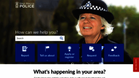 What Westmercia.police.uk website looked like in 2019 (4 years ago)