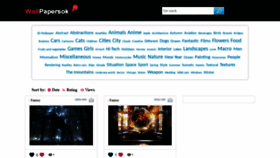 What Wallpapersok.com website looked like in 2019 (4 years ago)