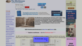 What Workhouses.org.uk website looked like in 2019 (4 years ago)
