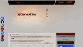What Wowmortal.com website looked like in 2019 (4 years ago)