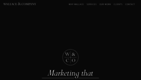 What Wallaceandcompany.com website looked like in 2019 (4 years ago)