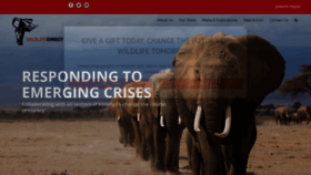 What Wildlifedirect.org website looked like in 2019 (4 years ago)