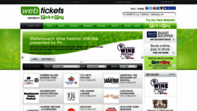 What Webtickets.co.za website looked like in 2019 (4 years ago)