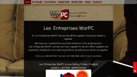 What Warpc.ca website looked like in 2019 (4 years ago)