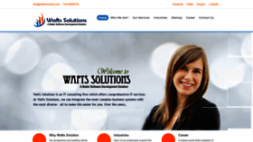What Waftssolutions.com website looked like in 2019 (4 years ago)