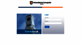 What Webmail.udec.cl website looked like in 2019 (4 years ago)