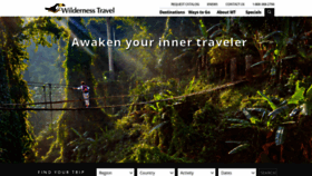 What Wildernesstravel.com website looked like in 2019 (4 years ago)