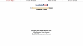 What Woerterbuch.info website looked like in 2019 (4 years ago)