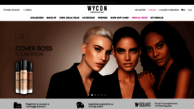What Wyconcosmetics.com website looked like in 2019 (4 years ago)