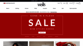 What Wallisfashion.com website looked like in 2019 (4 years ago)