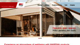 What Warema.com website looked like in 2019 (4 years ago)