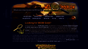 What Wowgoldfinder.com website looked like in 2019 (4 years ago)