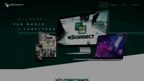 What W3connect.com.br website looked like in 2019 (4 years ago)