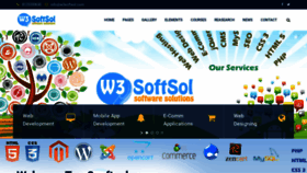 What W3softsol.com website looked like in 2019 (4 years ago)
