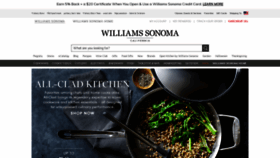 What Williams-sonoma.com website looked like in 2019 (4 years ago)