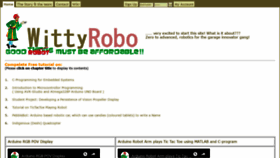 What Wittyrobo.com website looked like in 2019 (4 years ago)