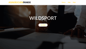 What Wildsport.fi website looked like in 2019 (4 years ago)