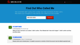 What Whocalledme.com website looked like in 2019 (4 years ago)