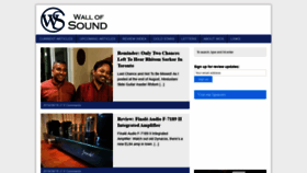 What Wallofsound.ca website looked like in 2019 (4 years ago)