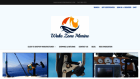 What Wakezonemarine.com website looked like in 2019 (4 years ago)