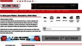 What Welcometoibiza.com website looked like in 2019 (4 years ago)