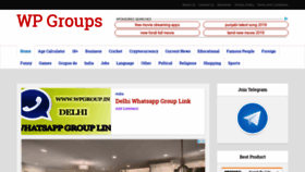 What Wpgroup.in website looked like in 2019 (4 years ago)