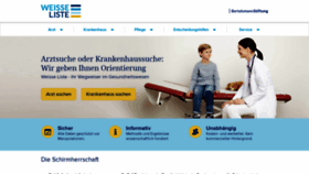 What Weisse-liste.de website looked like in 2019 (4 years ago)